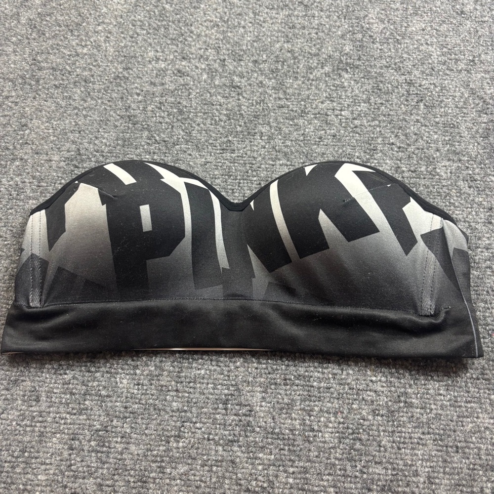 PINK by VICTORIA’S SECRET Women’s Black/White Cool & Comfy Bandeau size: Medium